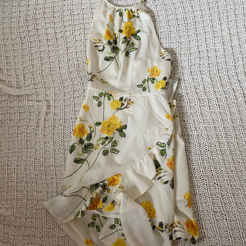 forever 21 yellow floral dress